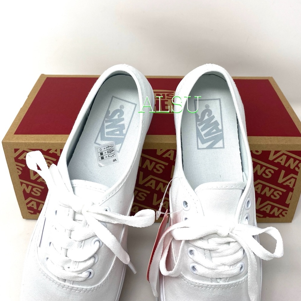 VANS Authentic Lo Pro White Canvas Women’s Sneakers Size 10 VN000GYQW00 - Picture 4 of 9